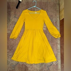 Old Navy Yellow Midi Dress